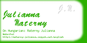 julianna materny business card